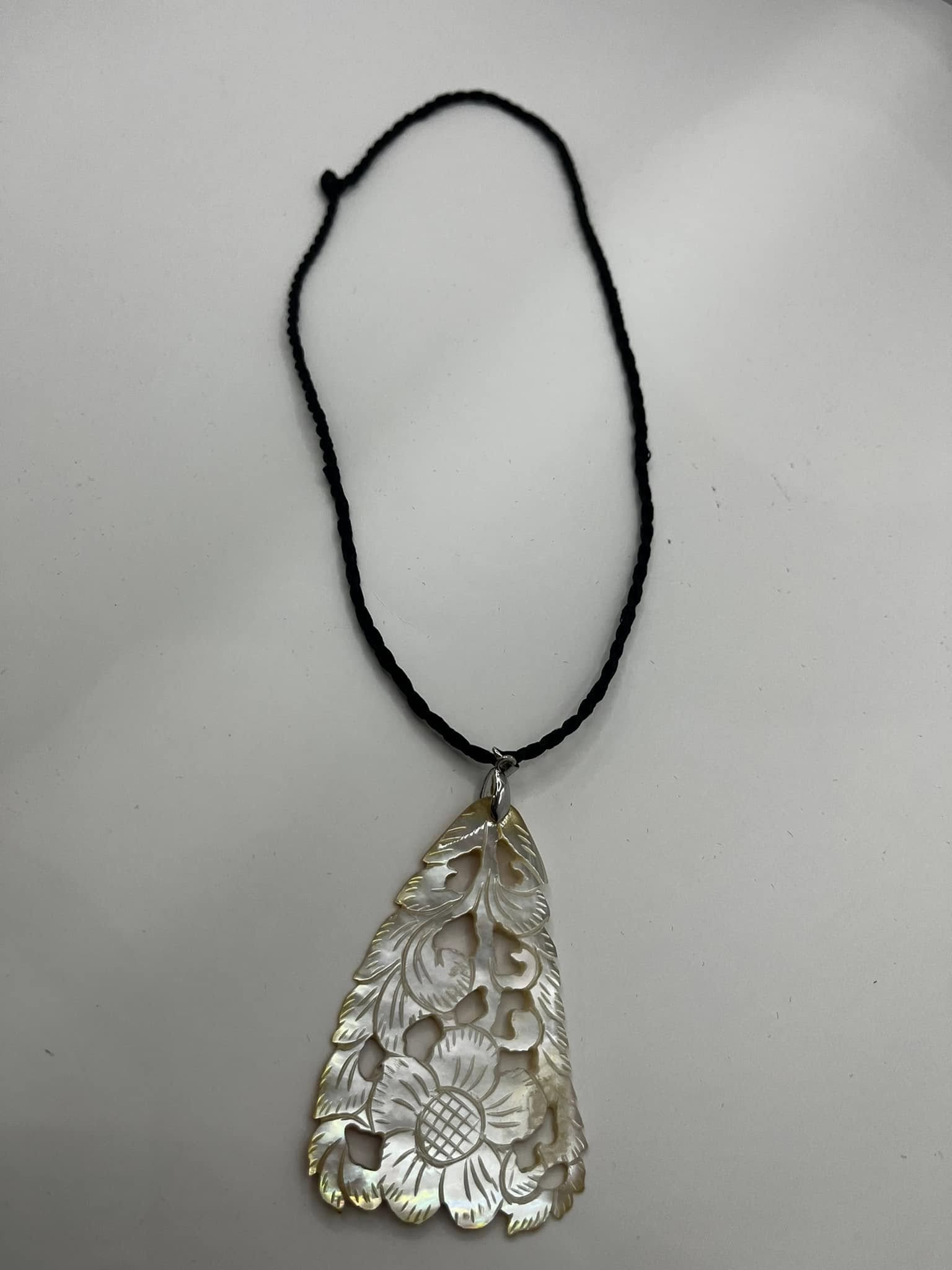 Handcrafted Mother of Pearl Necklace - Elegant Elephant Pendant Design for Women | Unique Artisan Jewelry Gift