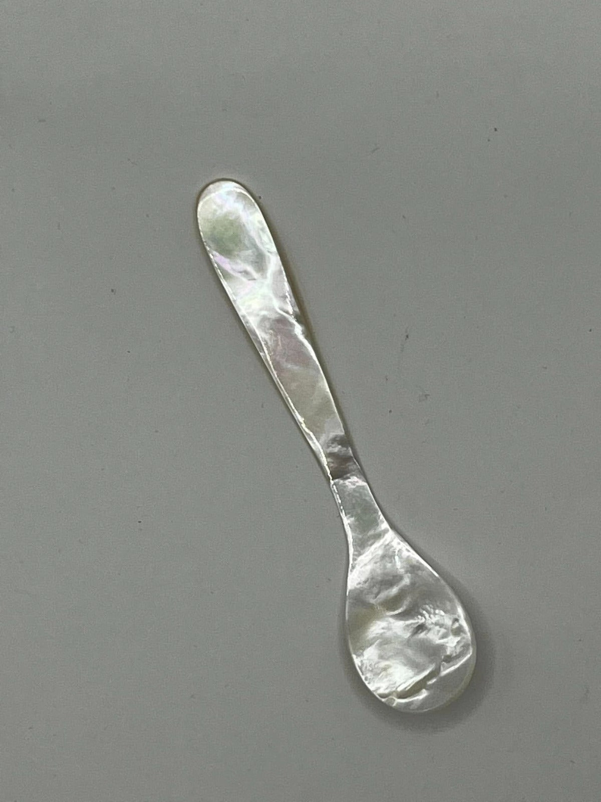 Natural Oyster Shell Spoon - Hand-Polished, Shiny & Smooth Finish | Eco-Friendly Utensil