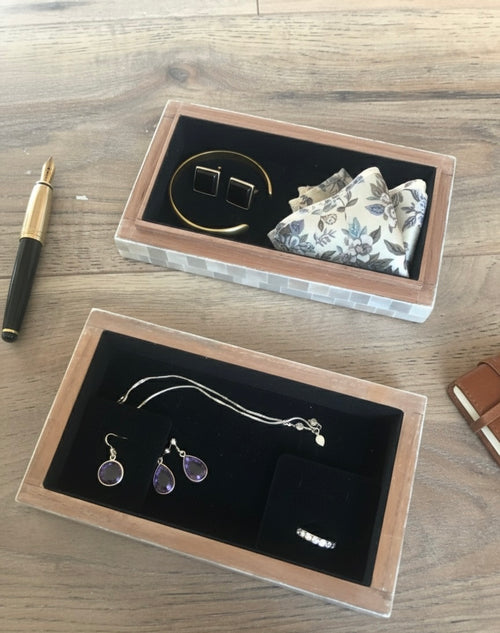 hand made Jewellery box made from mother of pearl