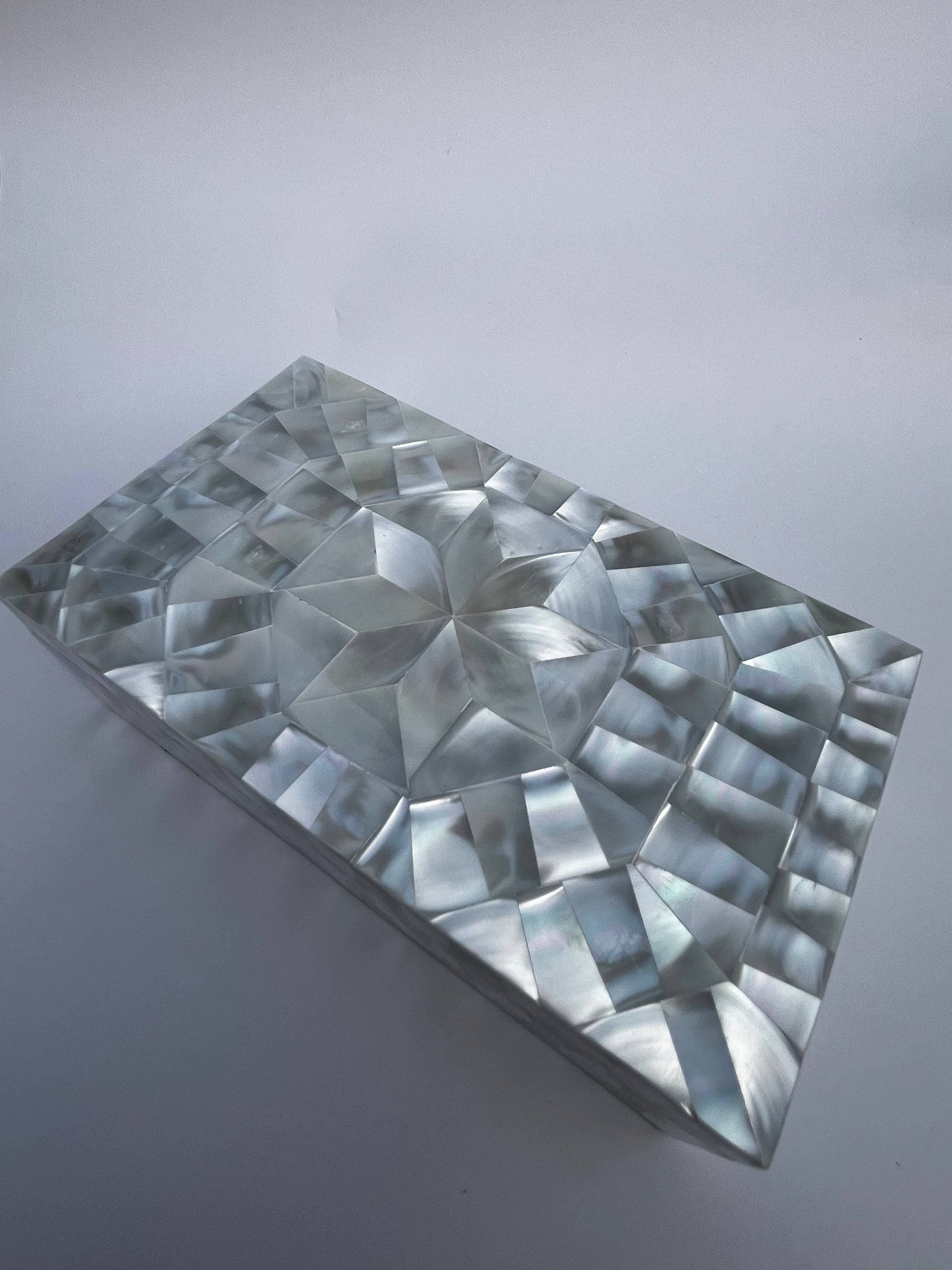 hand made Jewellery box made from mother of pearl