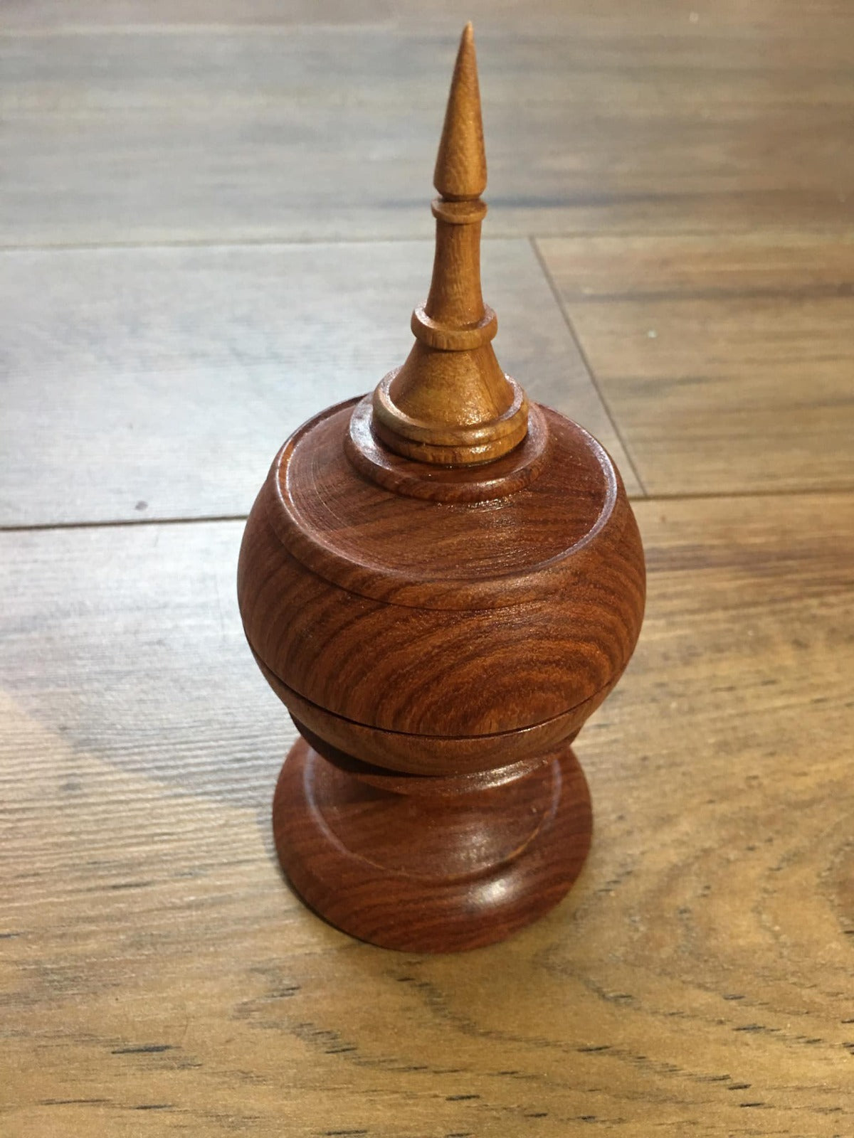handmade wooden craft toothpick holder (Alms shape)