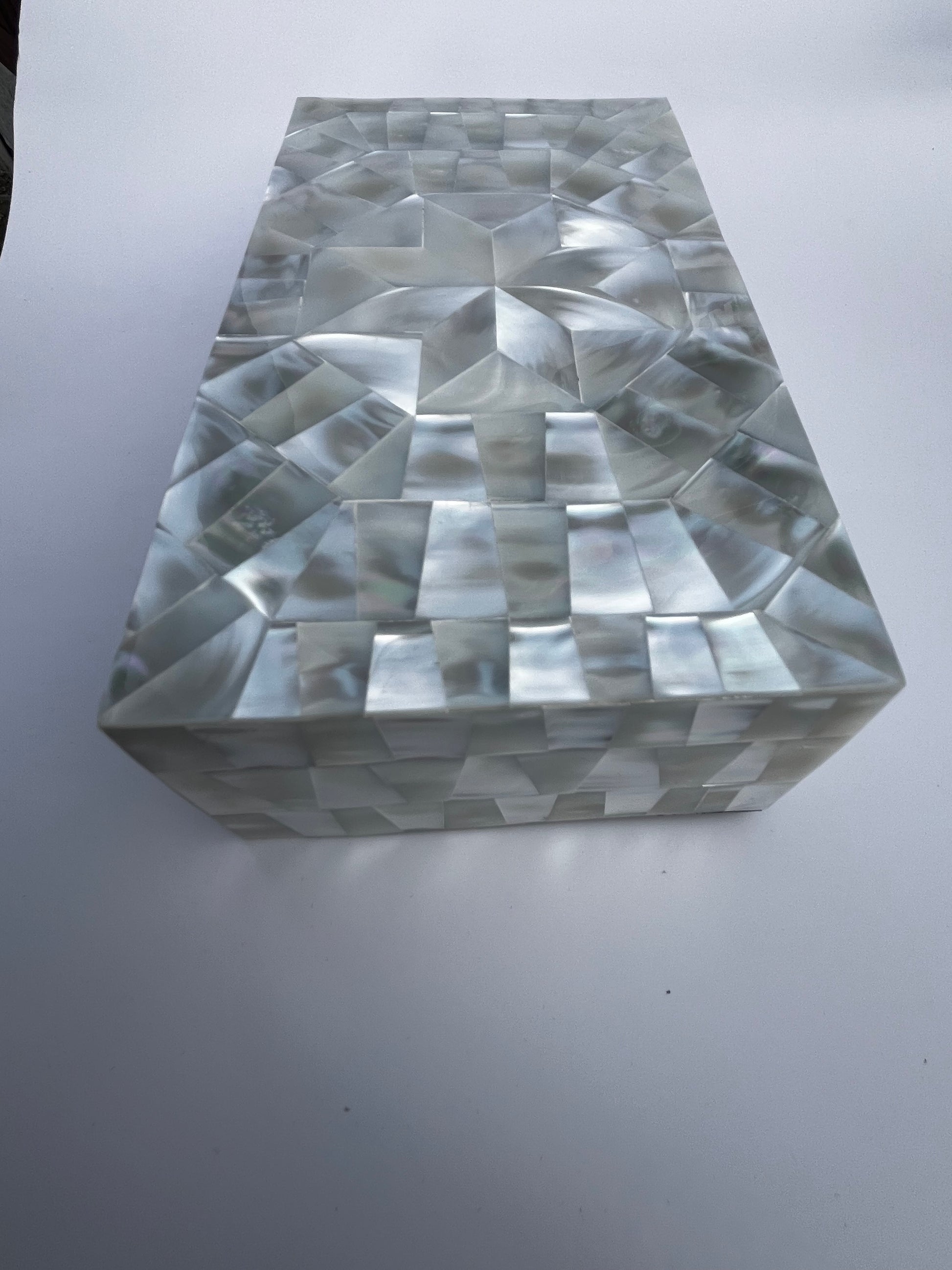 hand made Jewellery box made from mother of pearl