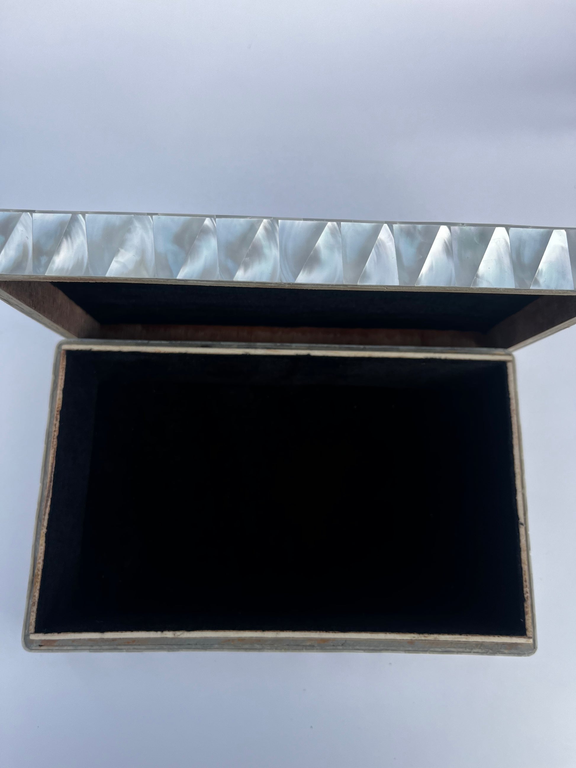 hand made Jewellery box made from mother of pearl