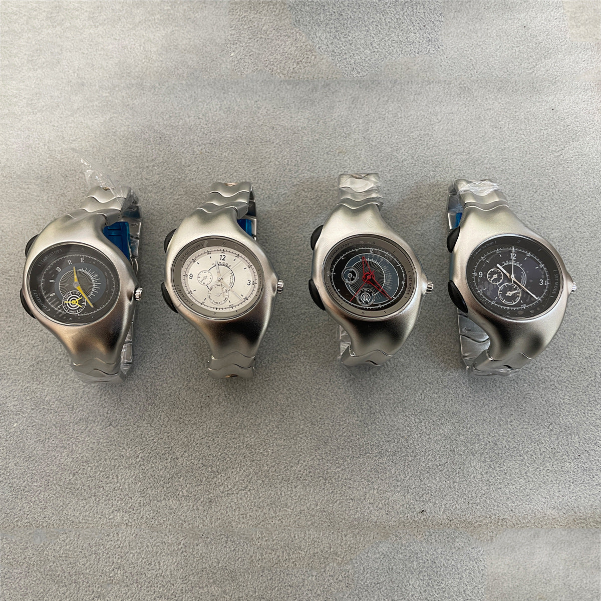 Middle-aged Y2k Original Non-mechanical Watch Twisted Retro Fashion High-end Ins Niche Quartz Watch