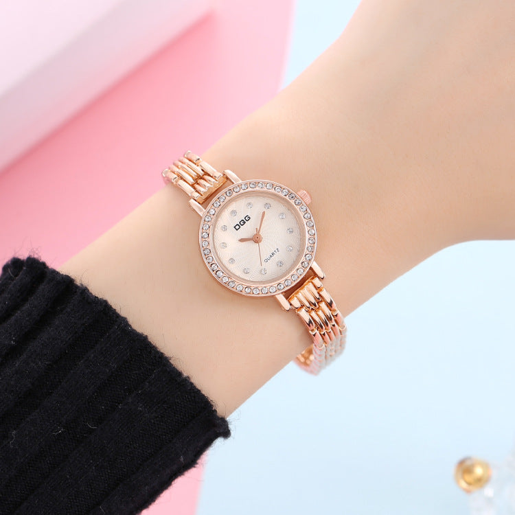Exquisite Simple Thin Belt Small Dial Quartz Bracelet Mother-of-pearl Ladies Watch