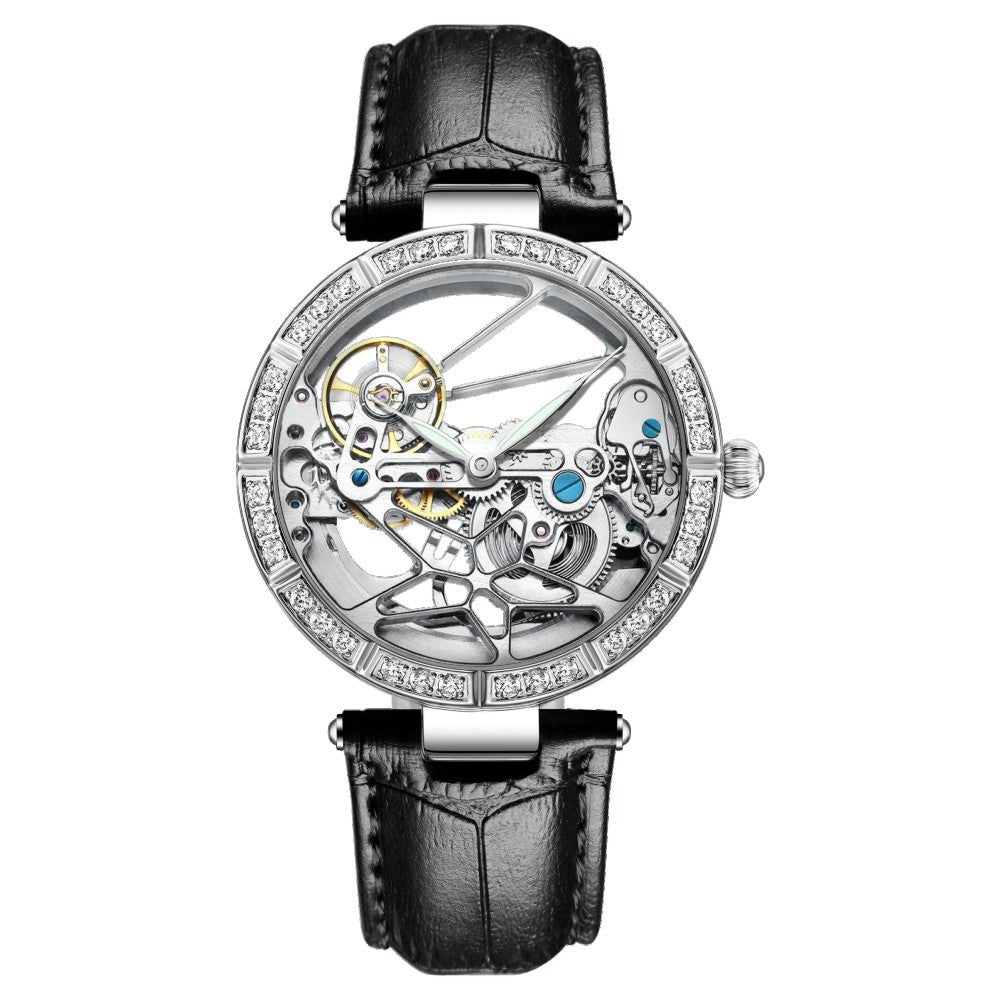 Sinas Cross-border  Exclusively For Ladies Fashion Hollow Automatic Mechanical Ladies Watch