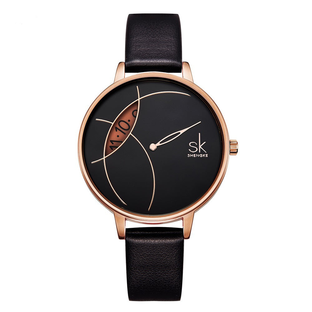 Women&#039;s Watch Women&#039;s Fashion Creative Mesh Strap Women&#039;s Watch Simple Niche Brand Watch