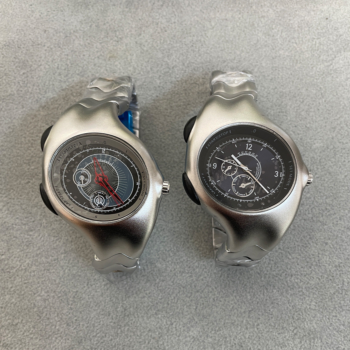 Middle-aged Y2k Original Non-mechanical Watch Twisted Retro Fashion High-end Ins Niche Quartz Watch