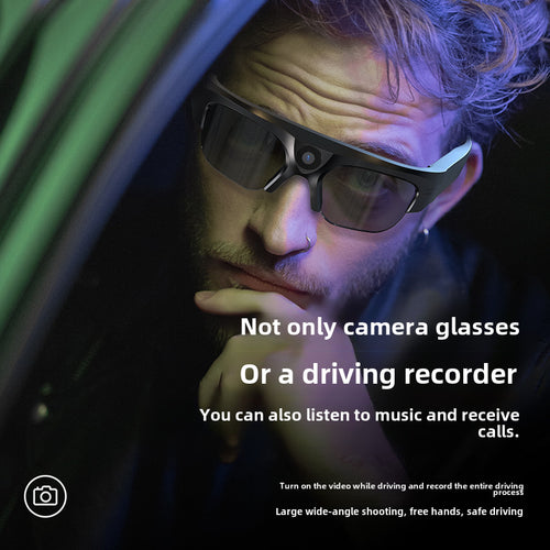 Anti-blue Light Wireless DV Sports Can Talk To Listen To Music Riding Shooting Bluetooth Headset Audio Smart Glasses