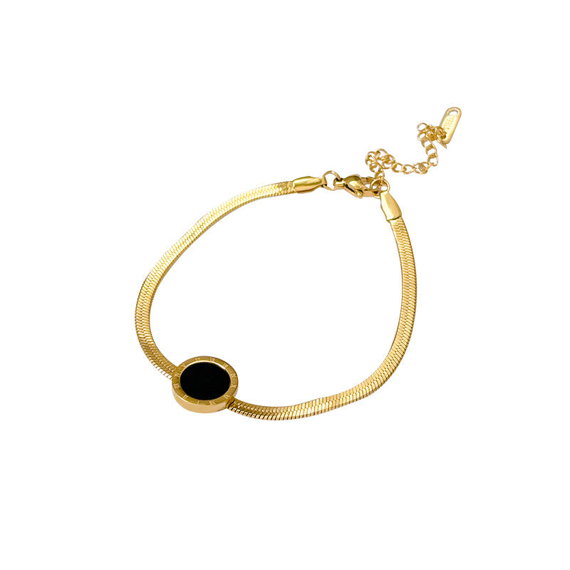 Rose Gold Non-fading Titanium Steel Bracelet Women&#039;s Light Luxury Niche High-end Love Bracelet Bracelet