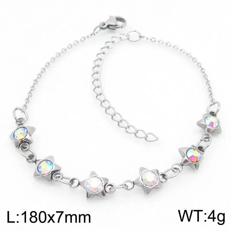 Simple Style Geometric 304 Stainless Steel 18K Gold Plated Bracelets: £10 free shipping in the uk