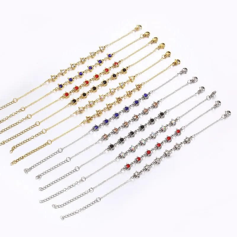 Simple Style Geometric 304 Stainless Steel 18K Gold Plated Bracelets: £10 free shipping in the uk