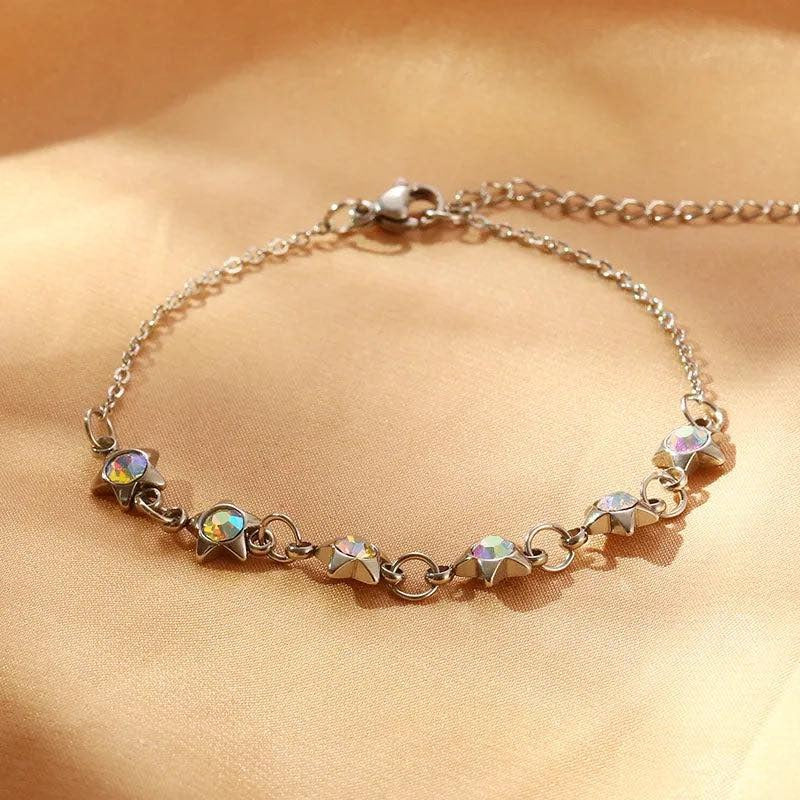 Simple Style Geometric 304 Stainless Steel 18K Gold Plated Bracelets: £10 free shipping in the uk