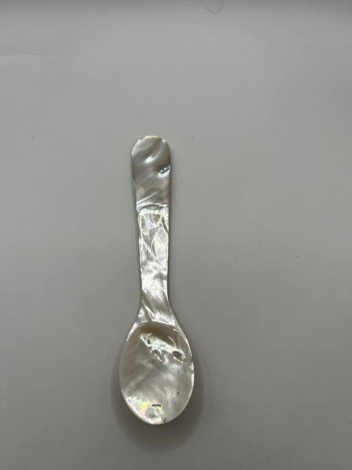 Natural Oyster Shell Spoon - Hand-Polished, Shiny & Smooth Finish | Eco-Friendly Utensil