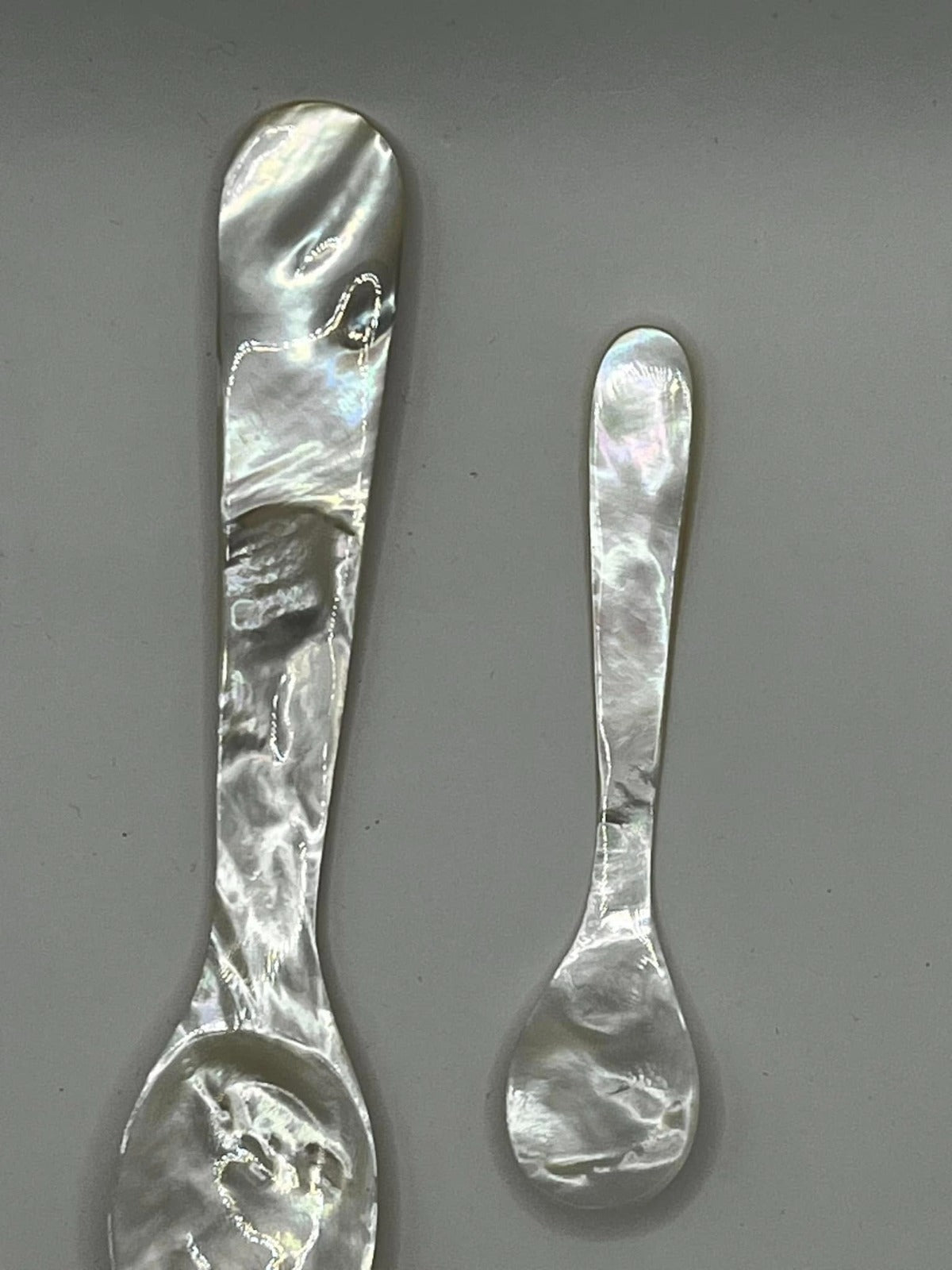 Natural Oyster Shell Spoon - Hand-Polished, Shiny & Smooth Finish | Eco-Friendly Utensil