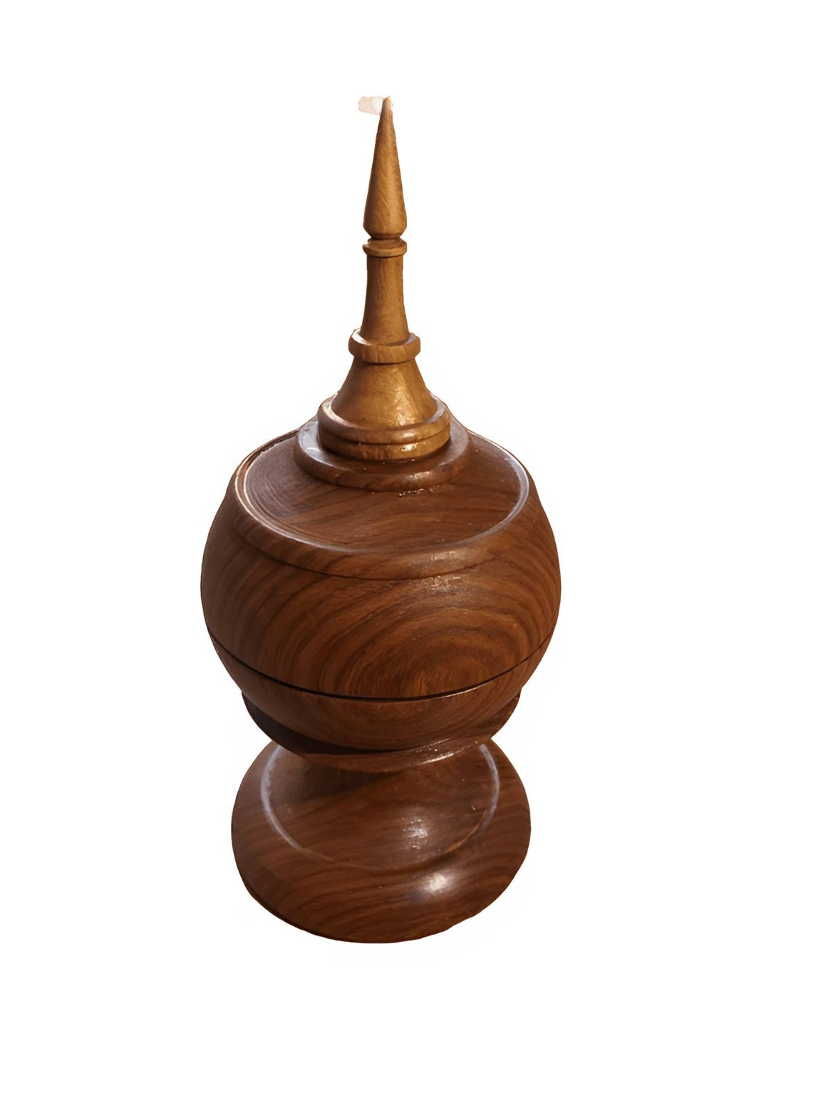 handmade wooden craft toothpick holder (Alms shape)