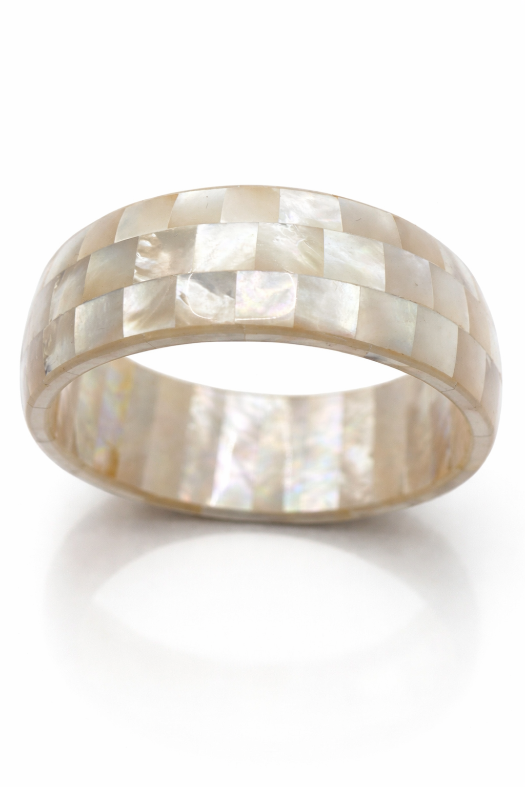 Handmade Mother of Pearl Bangle Bracelet 7cm Natural Shell Gift UK