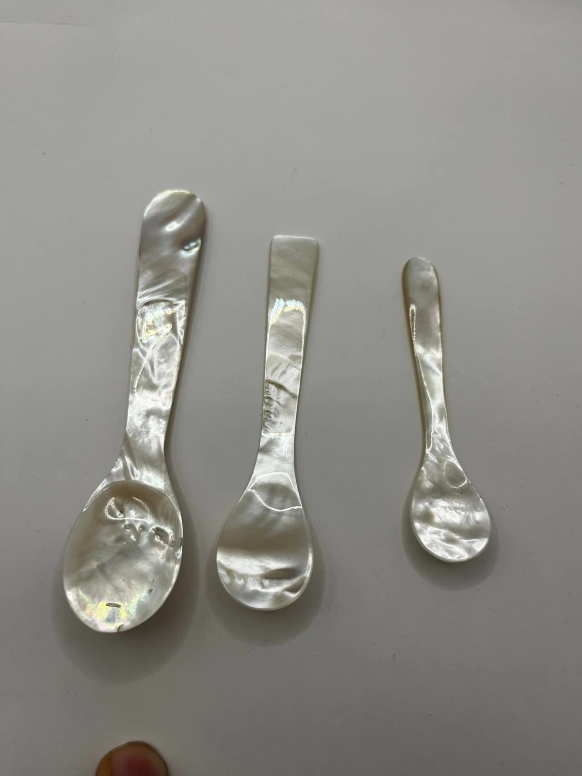 Natural Oyster Shell Spoon - Hand-Polished, Shiny & Smooth Finish | Eco-Friendly Utensil