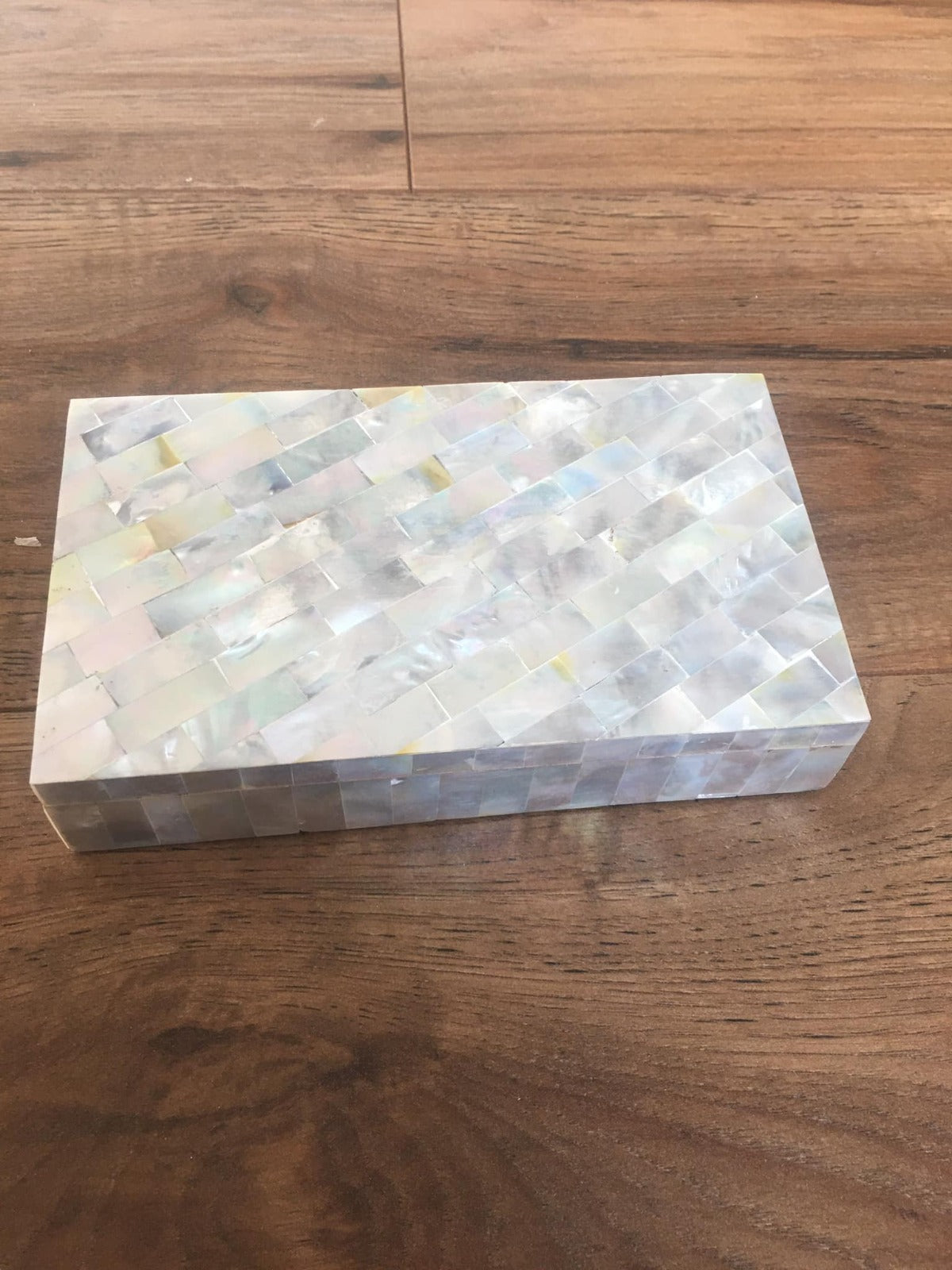hand made Jewellery box made from mother of pearl