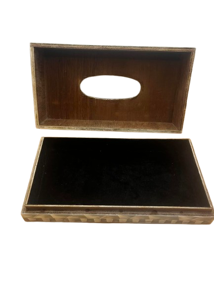 Handmade Oyster Shell Tissue Box Cover Coastal Beach Bathroom Decor Holder