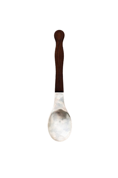 Handmade Carved Mother of Pearl Spoon 15cm – Luxury Fish Handle Tableware