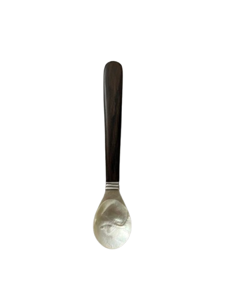 Handmade Carved Mother of Pearl Spoon 15cm – Luxury Fish Handle Tableware