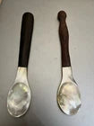 Handmade Carved Mother of Pearl Spoon 15cm – Luxury Fish Handle Tableware
