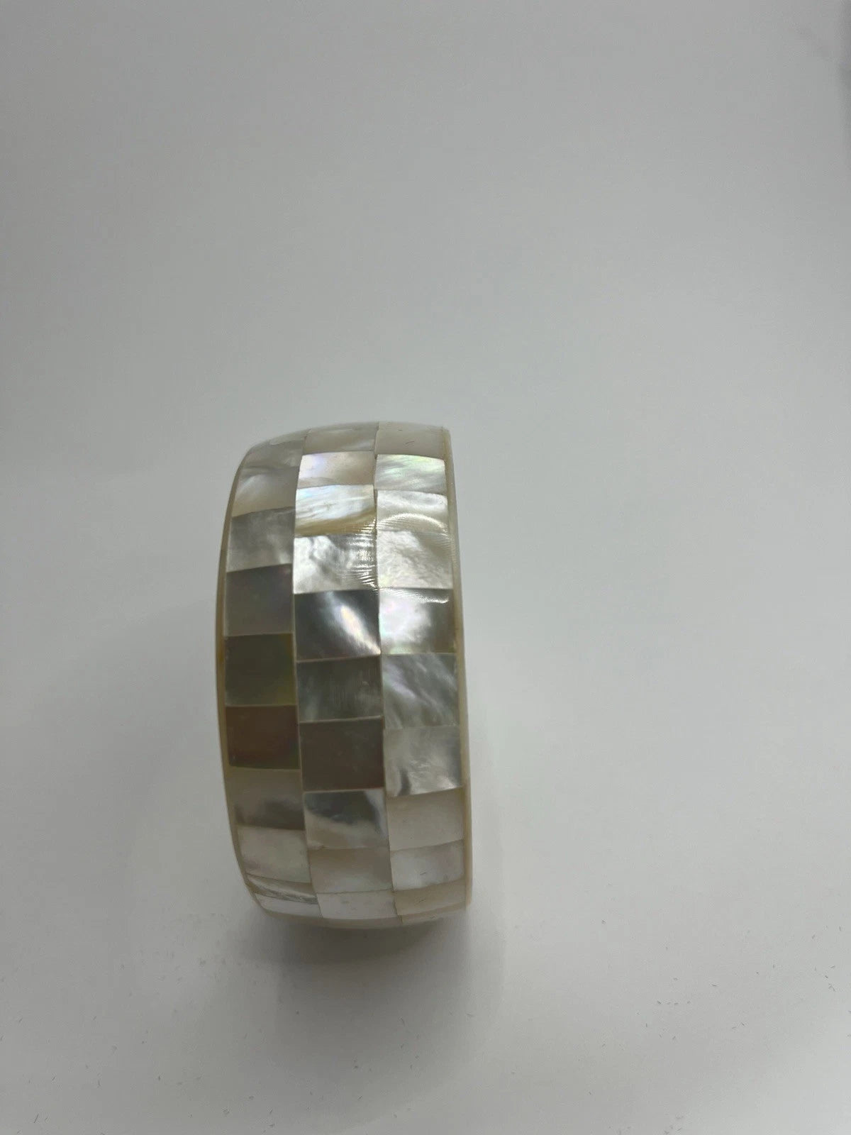 Handmade Mother of Pearl Bangle Bracelet 7cm Natural Shell Gift UK