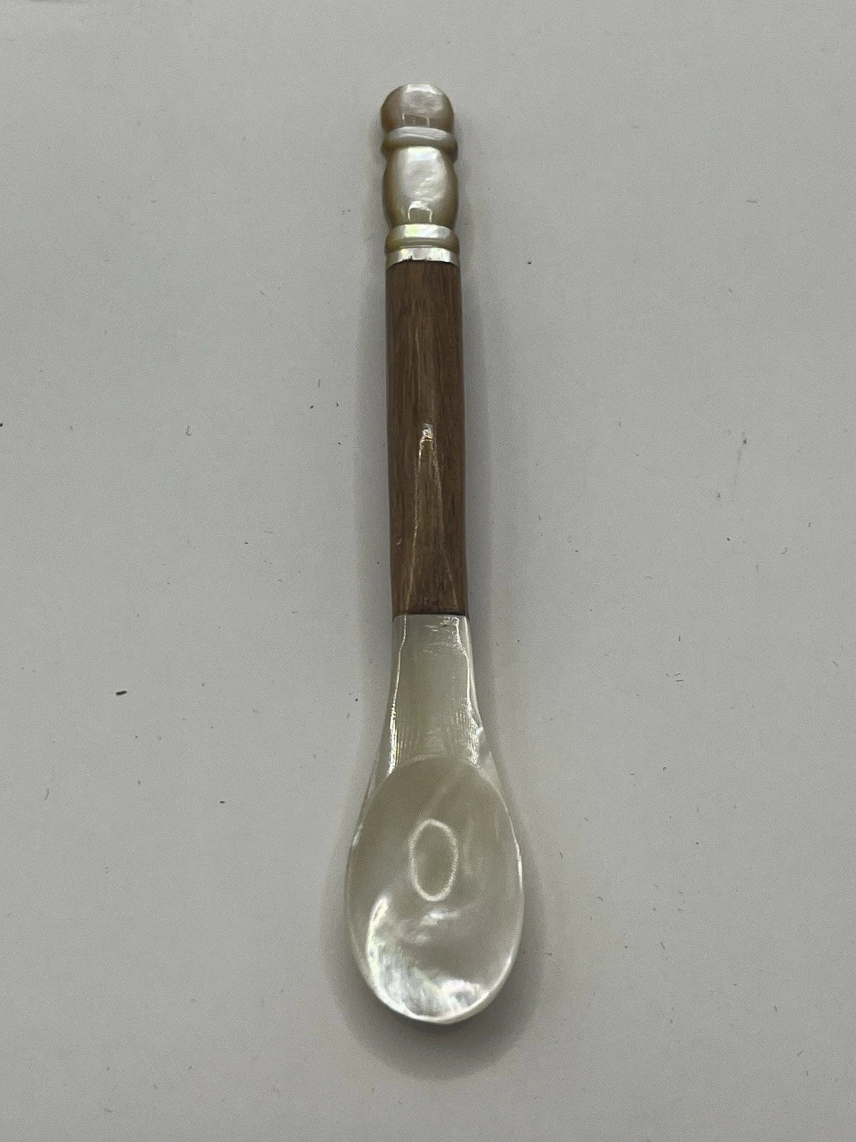 Eco Friendly Mother of Pearl & Wooden Flatware Handmade Spoon, Fork& Knife 11cm