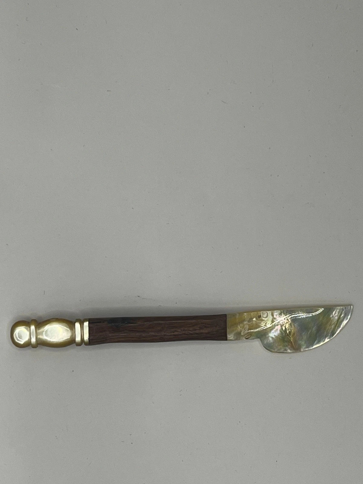 Eco Friendly Mother of Pearl & Wooden Flatware Handmade Spoon, Fork& Knife 11cm