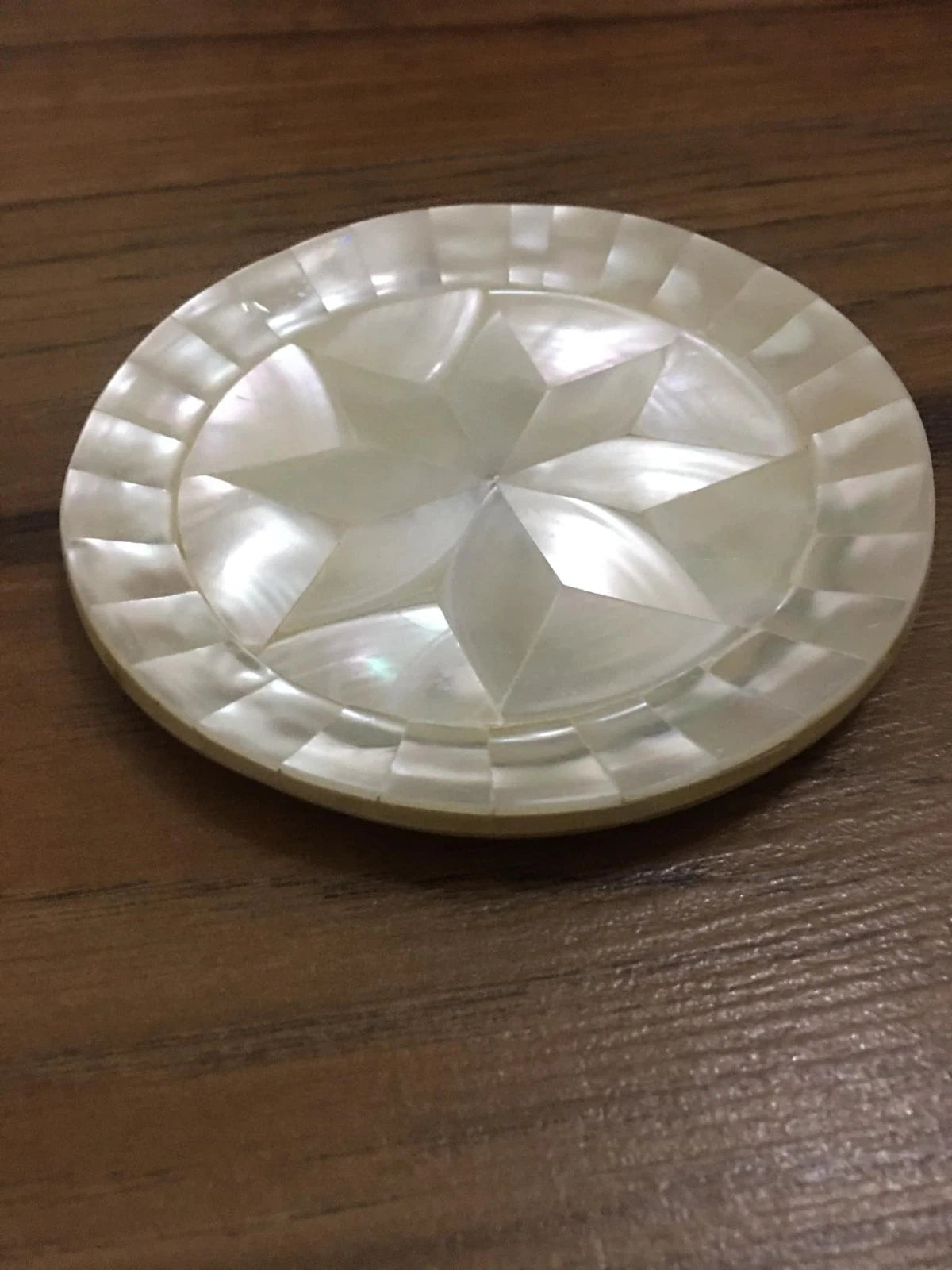 Handmade Mother of Pearl Floral Plate Luxury Decorative Trinket Holder Jewelry