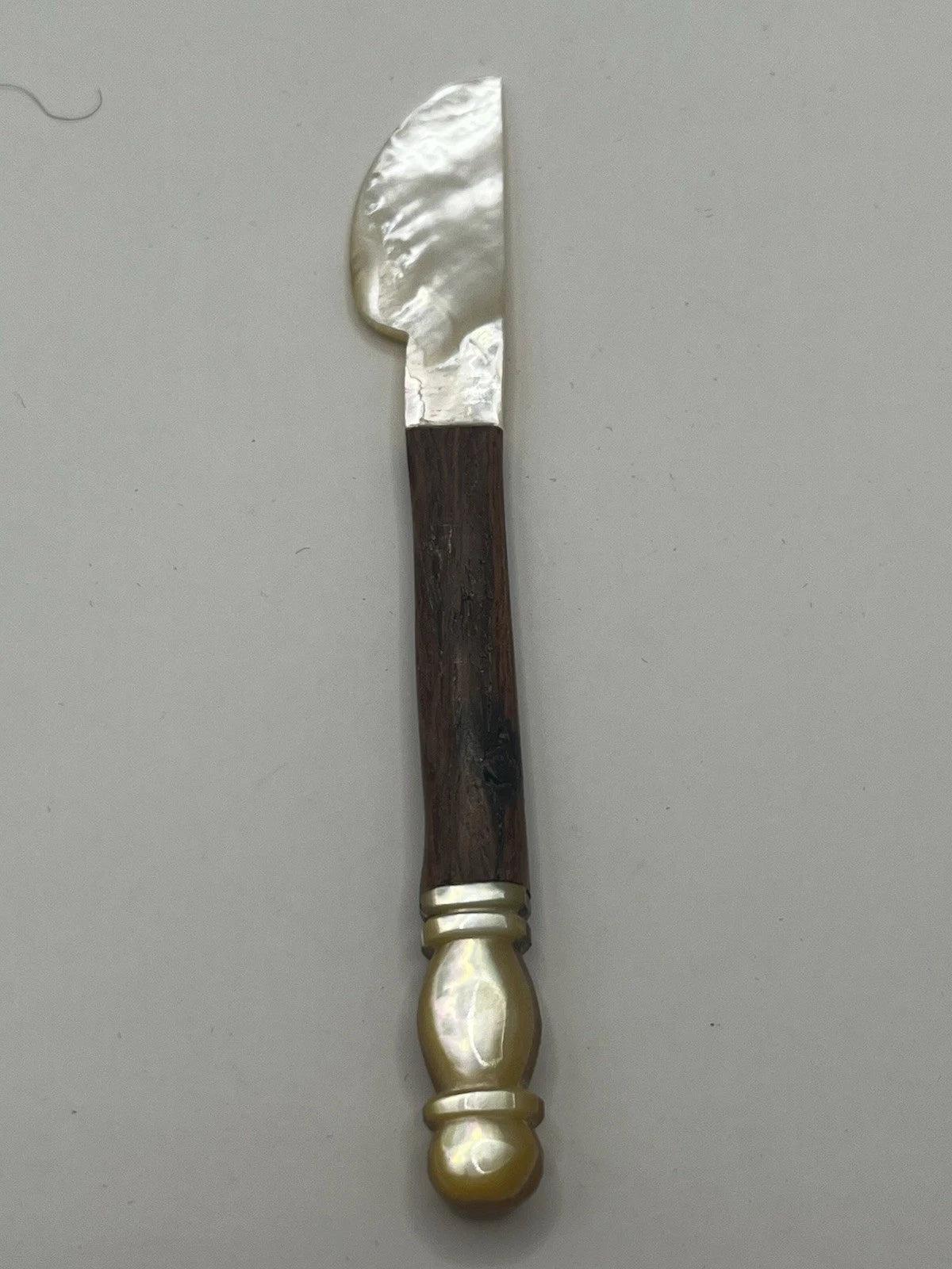 Eco Friendly Mother of Pearl & Wooden Flatware Handmade Spoon, Fork& Knife 11cm